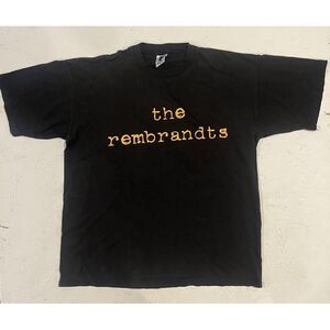 Vintage 1995‎ The Rembrandts L.P. Shirt Phil Solem Danny Wilde Size XL Black